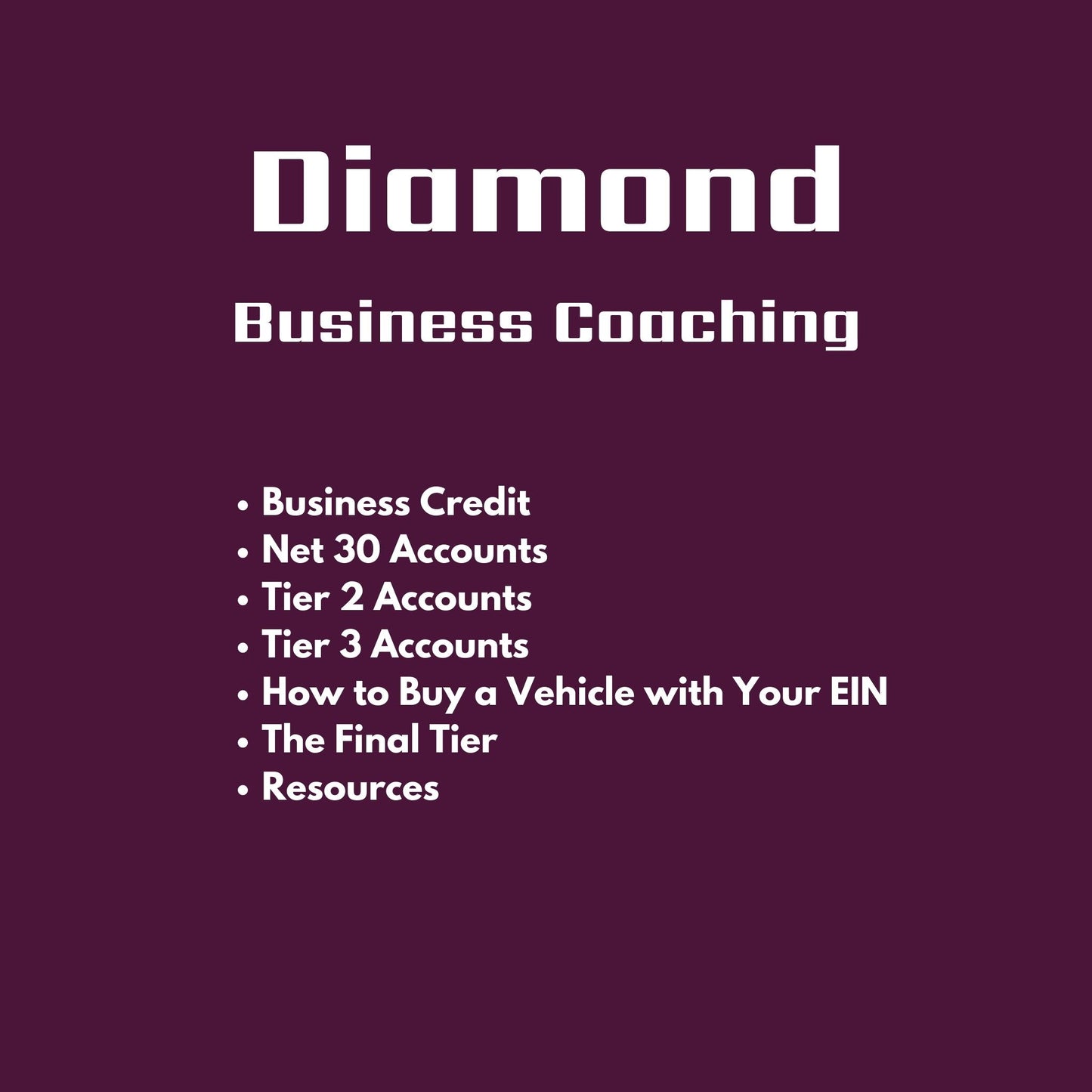 Diamond - Business Coaching Package
